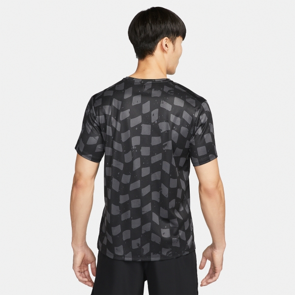 Nike Dri-FIT Division Miler Graphic T-Shirt - Anthracite/Reflective Silver