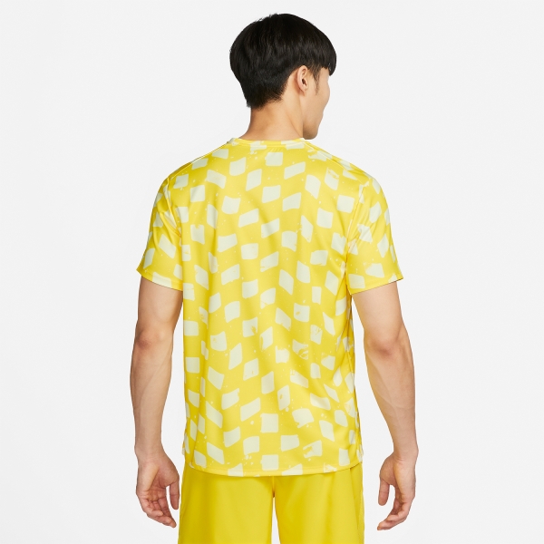 Nike Dri-FIT Division Miler Graphic T-Shirt - Opti Yellow/Reflective Silver