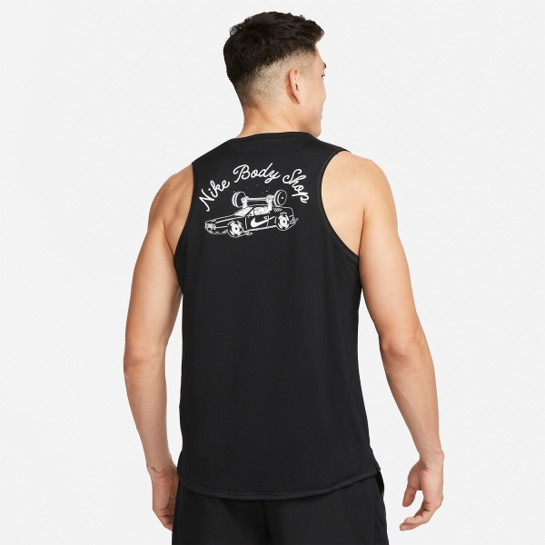 Nike Dri-FIT Miler Top - Black/Summit White