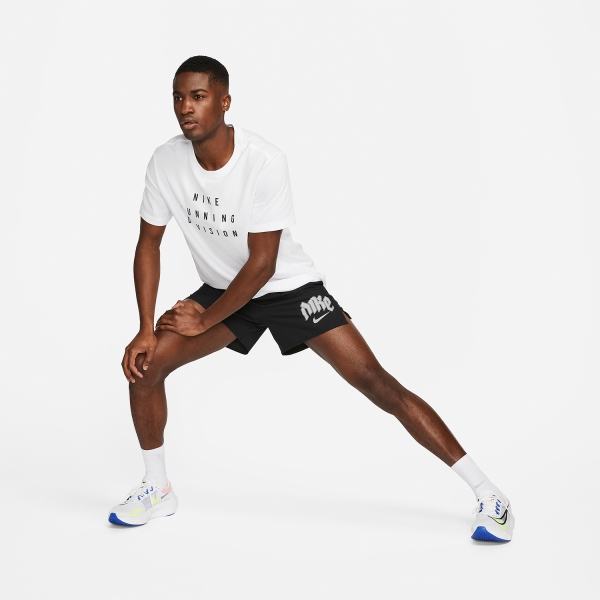 Nike Dri-FIT Run Division Challenger 5in Shorts - Black/Anthracite/Reflective Silver