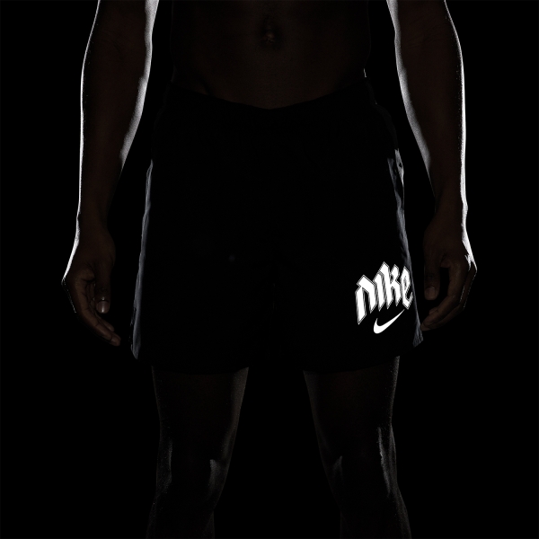 Nike Dri-FIT Run Division Challenger 5in Shorts - Black/Anthracite/Reflective Silver