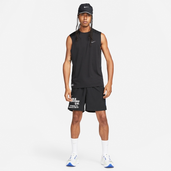 Nike Dri-FIT Run Division Rise 365 Tank - Black/Reflective Silver