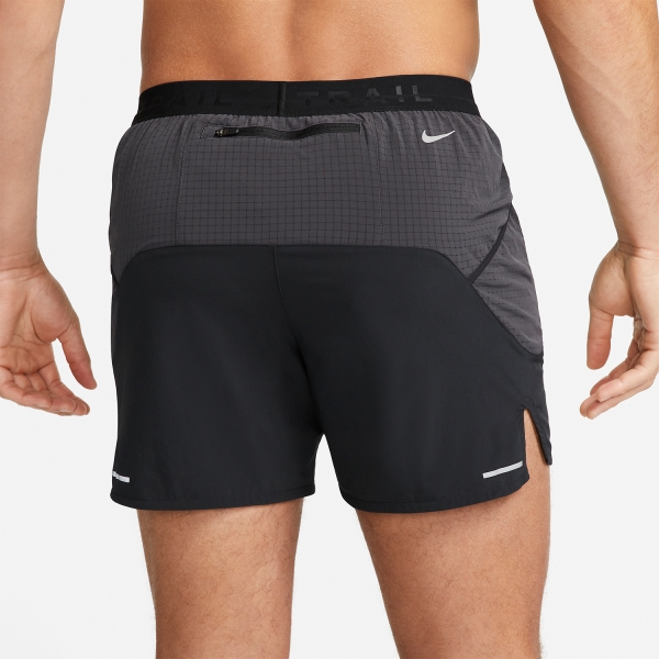 Nike Dri-FIT Second Sunrise 5in Pantaloncini - Black/Dark Smoke Grey/White