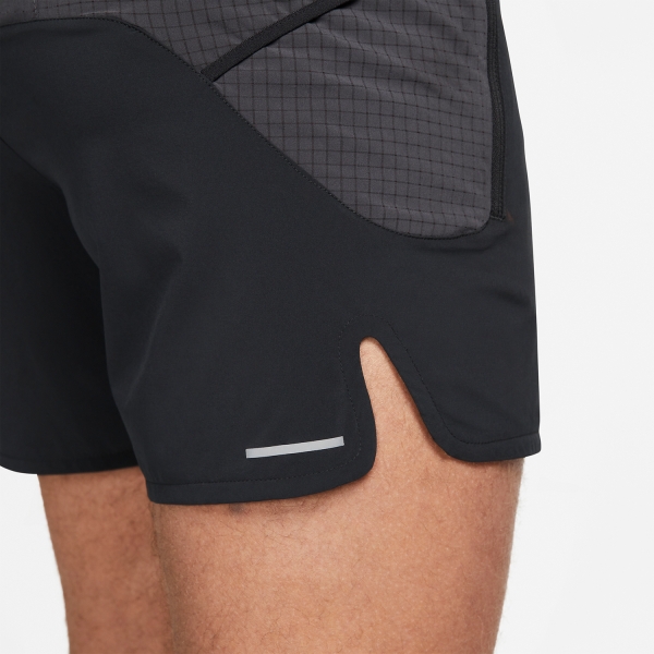 Nike Dri-FIT Second Sunrise 5in Shorts - Black/Dark Smoke Grey/White