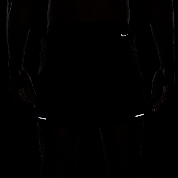 Nike Dri-FIT Second Sunrise 5in Pantaloncini - Black/Dark Smoke Grey/White