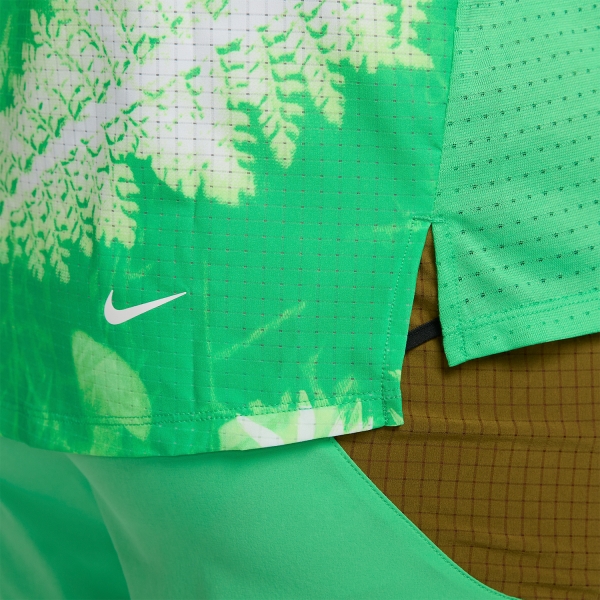 Nike Trail Solar Chase Top - Spring Green/White