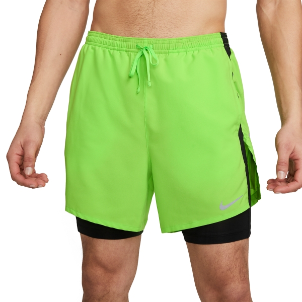 Pantalone cortos Running Hombre Nike DriFIT Division Stride 8in Shorts  Action Green/Black/Reflective Silver DX0841313