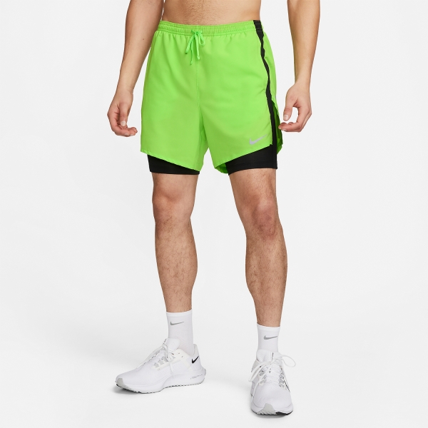 Nike Dri-FIT Division Stride 8in Pantaloncini - Action Green/Black/Reflective Silver