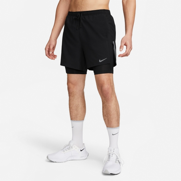 Nike Dri-FIT Division Stride 8in Pantaloncini - Black/Reflective Silver