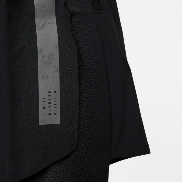 Nike Dri-FIT Division Stride 8in Pantaloncini - Black/Reflective Silver