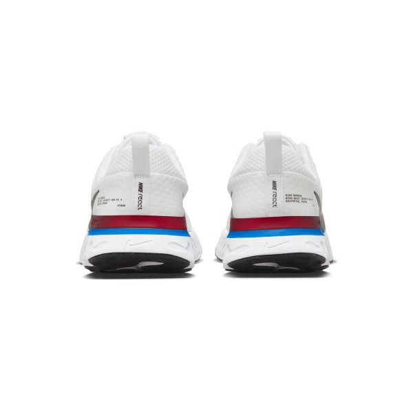Nike React Infinity Run Flyknit 3 - White/Black/Photo Blue/University Red