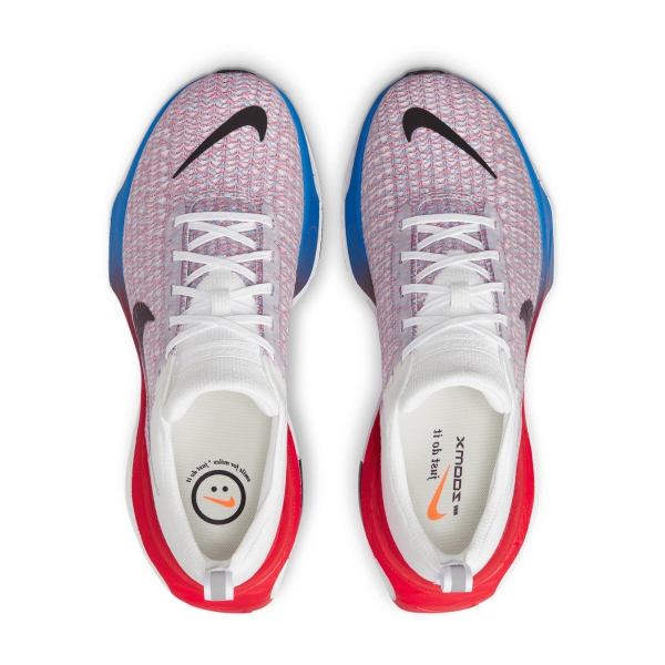 Nike ZoomX Invincible Run Flyknit 3 - White/Black/University Red/Photo Blue