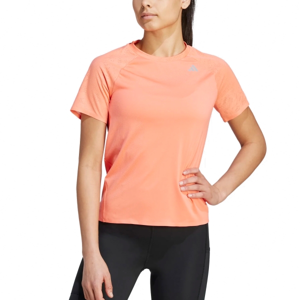 Camiseta Running Mujer adidas adizero Performance Camiseta  Coral Fusion HR5697