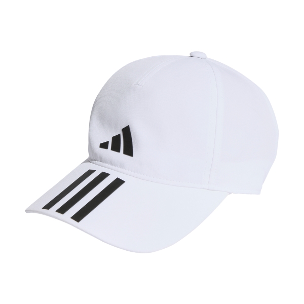 Hats & Visors adidas 3 Stripes Aeroready Cap  White/Black HT2043