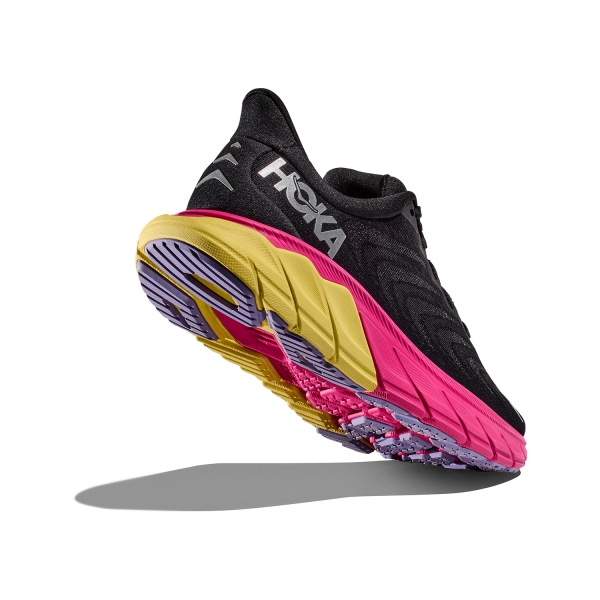 Hoka Arahi 6 - Black/Pink Yarrow