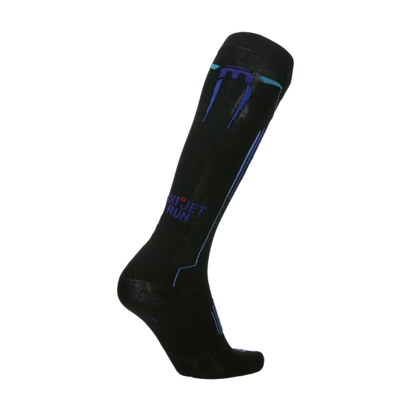 Mico Compression Oxi-Jet Light Weight Calze - Nero/Turchese