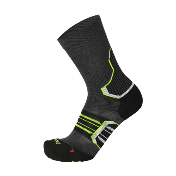 Running Socks Mico Compression OxiJet Protech Medium Weight Socks  Antracite Melange CA 3090 166