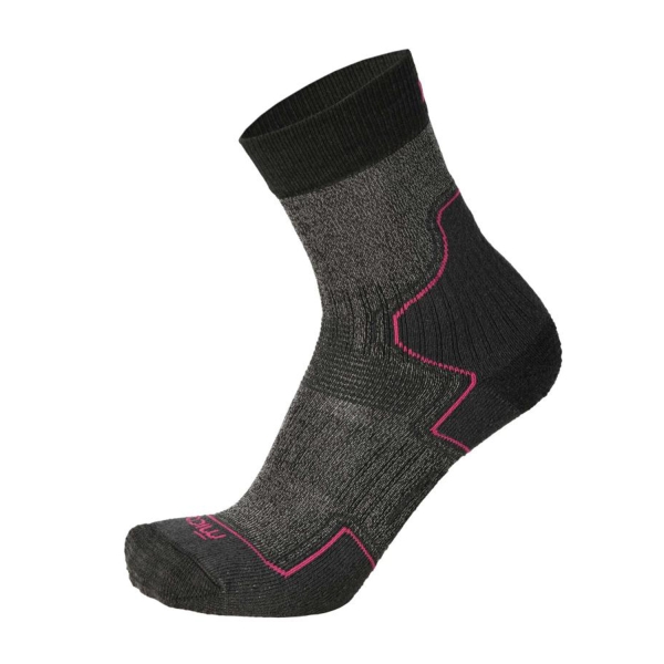 Calcetines Running Mico Ever Dry Protech Weight Calcetines  Antracite/Fucsia CA 3069 403