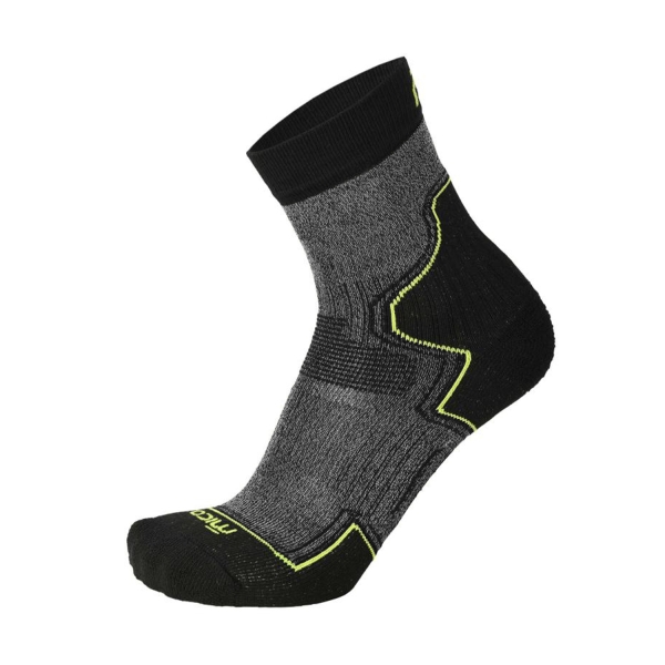 Calze Running Mico Ever Dry Protech Light Weight Calze  Nero/Giallo Fluo CA 3069 160