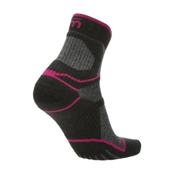 Mico Extra Dry Coolmax Medium Weight Socks - Antracite/Fucsia