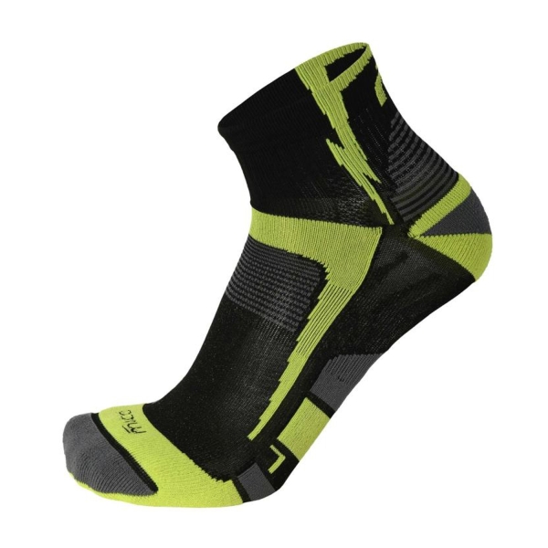 Running Socks Mico XStatic Light Weight Odor Zero Socks  Nero/Giallo Fluo CA 1618 160