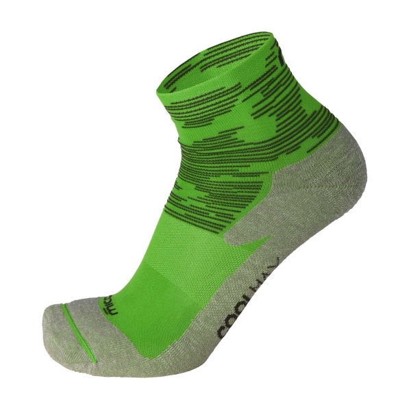 Running Socks Mico Odor Zero Light Weight Socks  Verde Prato CA 1505 048
