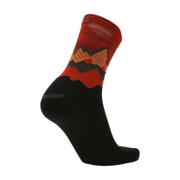 Mico Performance Extra Dry Light Weight Socks - Nero/Orange