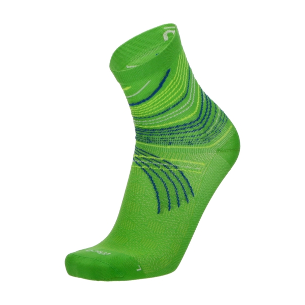 Running Socks Mico Mico Performance Extra Dry Light Weight Socks  Verde  Verde 