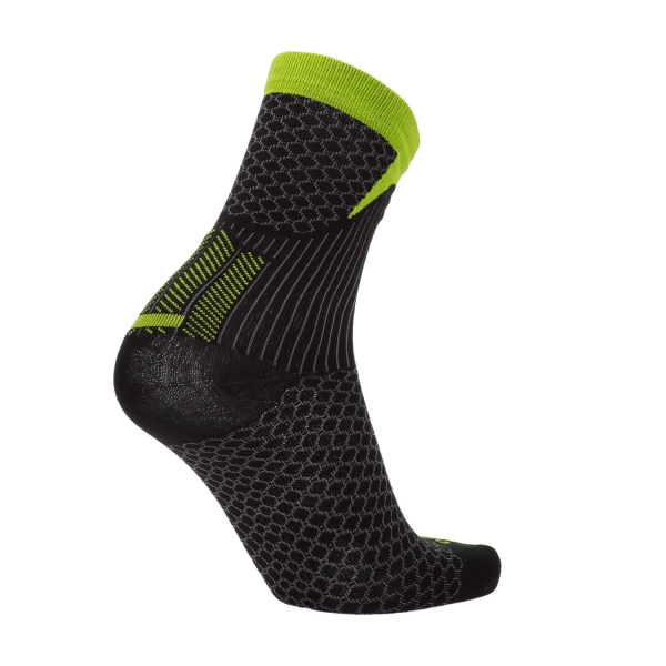 Mico Performance Light Weight Calcetines - Nero/Giallo Fluo