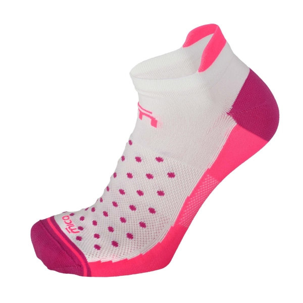 Running Socks Mico XPerformance Protech XLight Weight Socks Woman  Bianco/Fucsia Fluo CA 1279 175