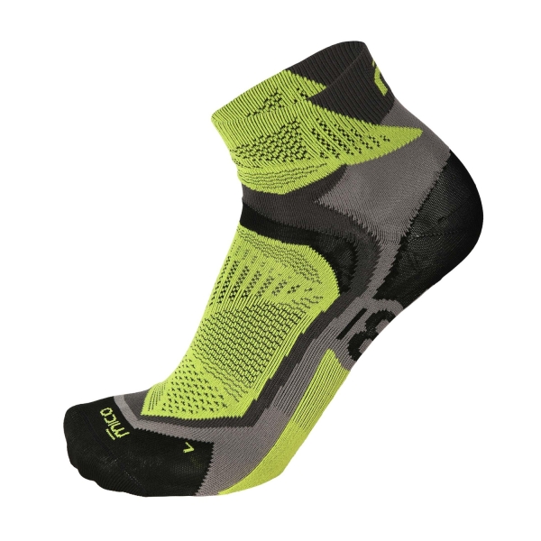 Running Socks Mico XPerformance XLight Socks  Antracite/Giallo Fluo CA 1287 605