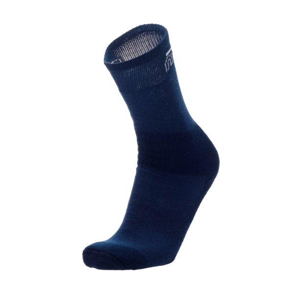Running Socks Mico Mico Extra Dry Medium Weight Logo Socks  Blu  Blu 