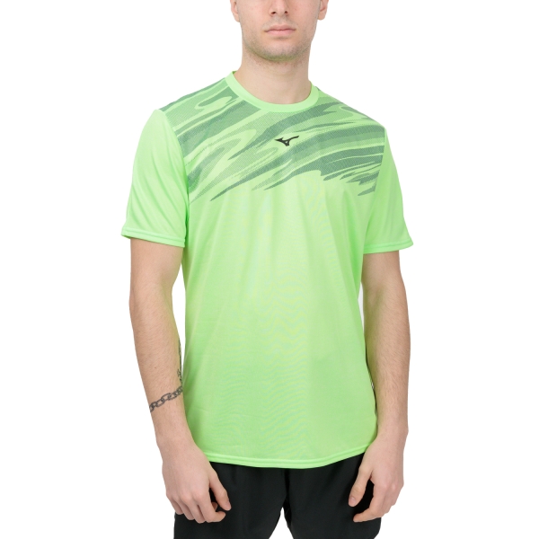 Men's Running T-Shirt Mizuno Core Graphic TShirt  Light Green J2GAA00733