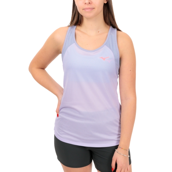 Women's Running Tank Mizuno Mizuno Dryaeroflow Tank  Pastel Lilac  Pastel Lilac 