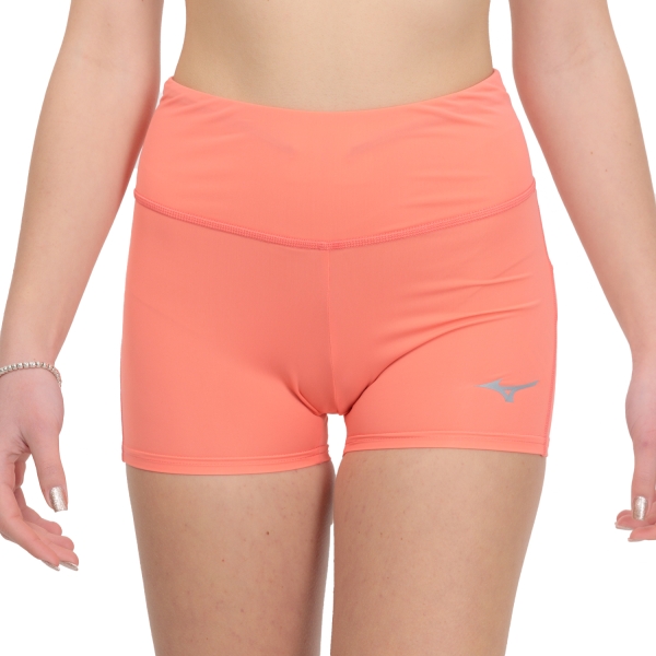 Women's Running Shorts Mizuno Mizuno Impulse Core 4in Shorts  Sunkissed Coral  Sunkissed Coral 