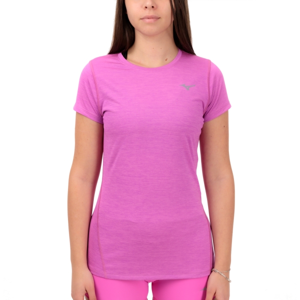 Women's Running T-Shirts Mizuno Mizuno Impulse Core TShirt  Pink  Pink 
