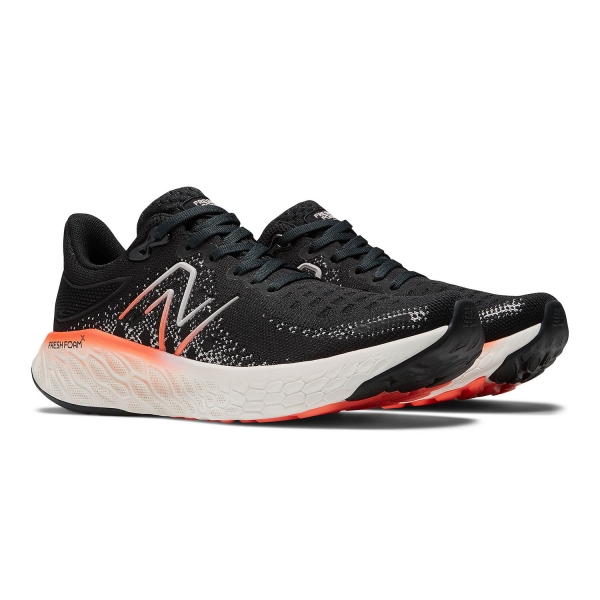 New Balance Fresh Foam X 1080v12 - Black/Neon Dragonfly/Washed Pink