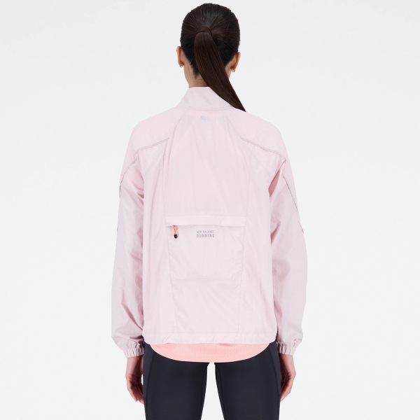 New Balance Printed Impact Jacket - Stone Pink