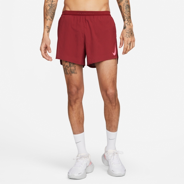 Nike Aeroswift 4in Pantaloncini - Team Red/Hyper Pink