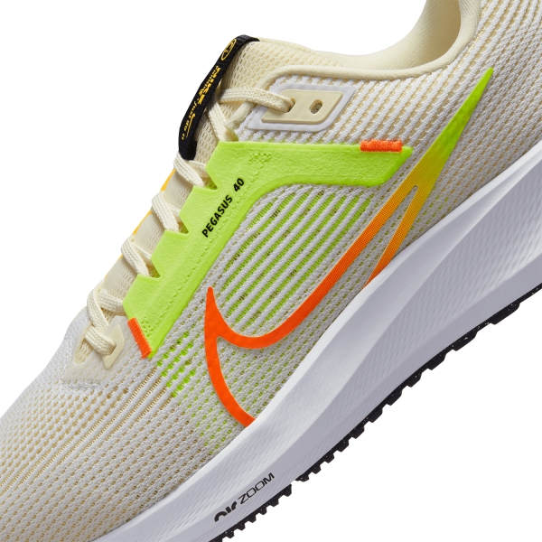 Nike Air Zoom Pegasus 40 - White/Multi Color/Coconut Milt/Volt