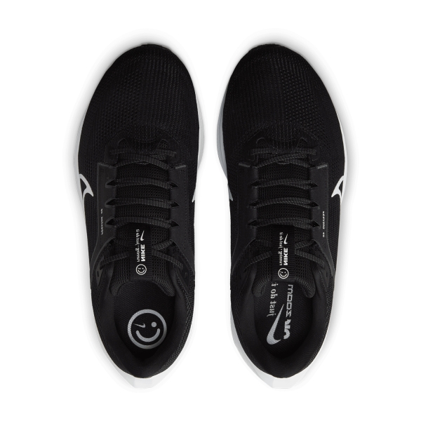Nike Air Zoom Pegasus 40 Wide Men's Running Shoes - Black/White