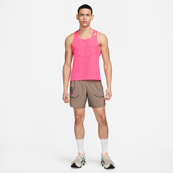 Nike Dri-FIT ADV AeroSwift Canotta - Hyper Pink/White