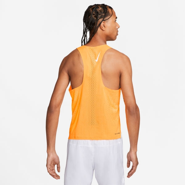 Nike Dri-FIT ADV AeroSwift Tank - Laser Orange/White
