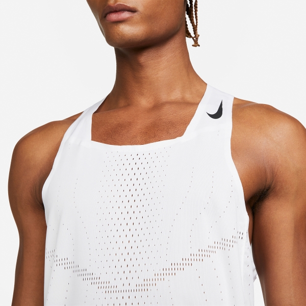 Nike Dri-FIT ADV AeroSwift Top - White/Black