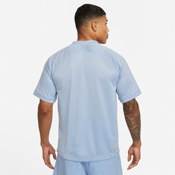 Nike Dri-FIT Body Shop Camiseta - Blue Whisper/Light Silver/Black