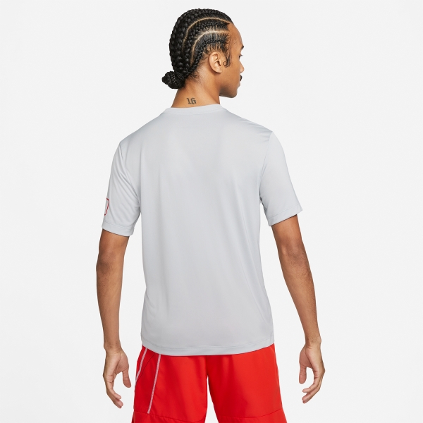 Nike Dri-FIT Body Shop Logo T-Shirt - Wolf Grey