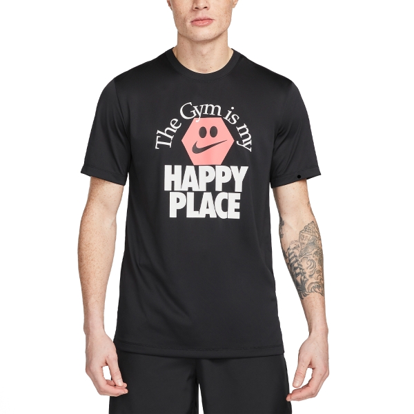 Camisetas Training Hombre Nike DriFIT Happy Place Camiseta  Black FD0140010