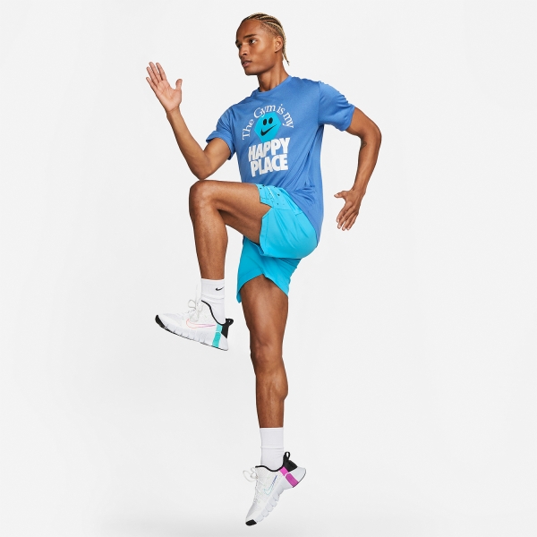 Nike Dri-FIT Happy Place Camiseta - Game Royal/Pacific Blue/Heather