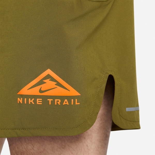 Nike Dri-FIT Second Sunrise 7in Shorts - Olive Flak/Gridiron/Bright Mandarin