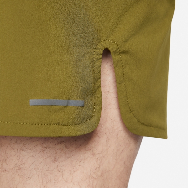Nike Dri-FIT Second Sunrise 7in Shorts - Olive Flak/Gridiron/Bright Mandarin
